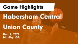 Habersham Central vs Union County  Game Highlights - Dec. 7, 2021