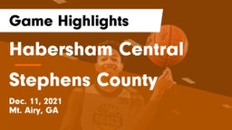 Habersham Central vs Stephens County  Game Highlights - Dec. 11, 2021