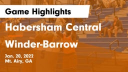 Habersham Central vs Winder-Barrow  Game Highlights - Jan. 20, 2022