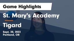 St. Mary's Academy  vs Tigard  Game Highlights - Sept. 20, 2022