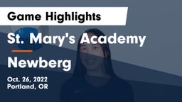 St. Mary's Academy  vs Newberg  Game Highlights - Oct. 26, 2022