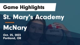 St. Mary's Academy  vs McNary Game Highlights - Oct. 25, 2023