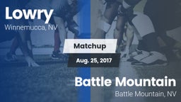 Matchup: Lowry HS vs. Battle Mountain  2017