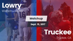 Matchup: Lowry HS vs. Truckee  2017