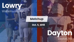 Matchup: Lowry HS vs. Dayton  2018