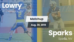 Matchup: Lowry HS vs. Sparks  2019