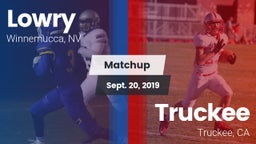 Matchup: Lowry HS vs. Truckee  2019