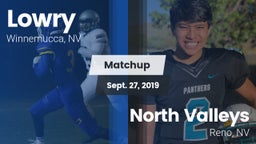 Matchup: Lowry HS vs. North Valleys  2019