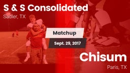 Matchup: S & S Consolidated vs. Chisum 2017