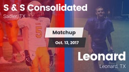 Matchup: S & S Consolidated vs. Leonard  2017