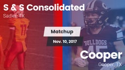 Matchup: S & S Consolidated vs. Cooper  2017