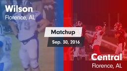 Matchup: Wilson vs. Central  2016