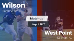 Matchup: Wilson vs. West Point  2017