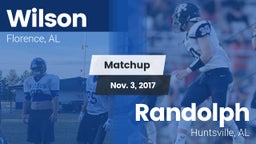 Matchup: Wilson vs. Randolph  2017