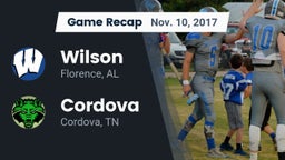 Recap: Wilson  vs. Cordova  2017