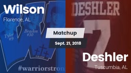 Matchup: Wilson vs. Deshler  2018