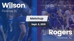 Matchup: Wilson vs. Rogers  2019