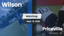 Matchup: Wilson vs. Priceville  2020