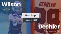 Matchup: Wilson vs. Deshler  2020