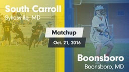 Matchup: South Carroll vs. Boonsboro  2016