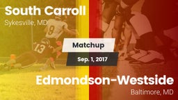 Matchup: South Carroll vs. Edmondson-Westside  2017