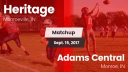 Matchup: Heritage vs. Adams Central  2017