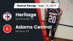 Recap: Heritage  vs. Adams Central  2017