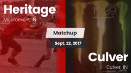 Matchup: Heritage vs. Culver  2017