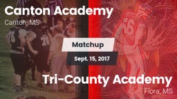 Matchup: Canton Academy vs. Tri-County Academy  2017