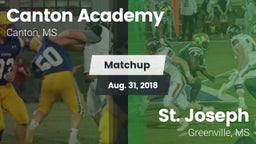 Matchup: Canton Academy vs. St. Joseph  2018