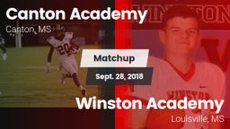 Matchup: Canton Academy vs. Winston Academy  2018