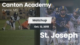 Matchup: Canton Academy vs. St. Joseph 2018