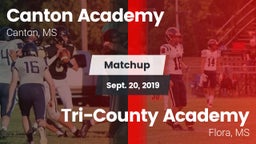 Matchup: Canton Academy vs. Tri-County Academy  2019