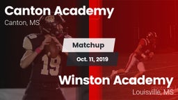 Matchup: Canton Academy vs. Winston Academy  2019