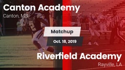 Matchup: Canton Academy vs. Riverfield Academy  2019