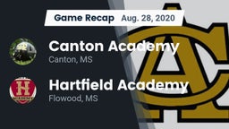 Recap: Canton Academy  vs. Hartfield Academy  2020