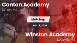 Matchup: Canton Academy vs. Winston Academy  2020