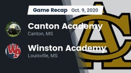 Recap: Canton Academy  vs. Winston Academy  2020
