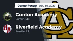 Recap: Canton Academy  vs. Riverfield Academy  2020