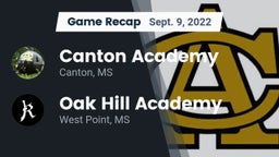 Recap: Canton Academy  vs. Oak Hill Academy  2022