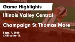 Illinois Valley Central  vs Champaign St Thomas More  Game Highlights - Sept. 7, 2019