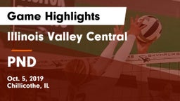 Illinois Valley Central  vs PND Game Highlights - Oct. 5, 2019