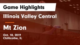Illinois Valley Central  vs Mt Zion Game Highlights - Oct. 18, 2019