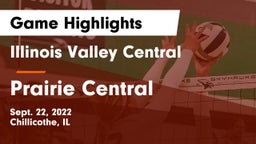 Illinois Valley Central  vs Prairie Central Game Highlights - Sept. 22, 2022