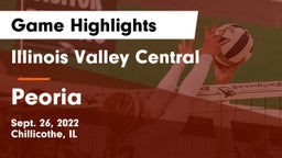 Illinois Valley Central  vs Peoria Game Highlights - Sept. 26, 2022
