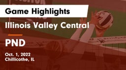 Illinois Valley Central  vs PND Game Highlights - Oct. 1, 2022