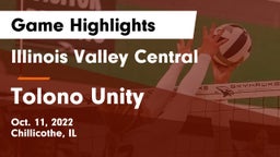 Illinois Valley Central  vs Tolono Unity Game Highlights - Oct. 11, 2022
