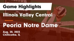 Illinois Valley Central  vs Peoria Notre Dame  Game Highlights - Aug. 28, 2023