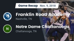 Recap: Franklin Road Academy vs. Notre Dame Chattanooga 2018