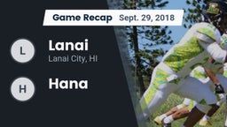 Recap: Lanai  vs. Hana 2018